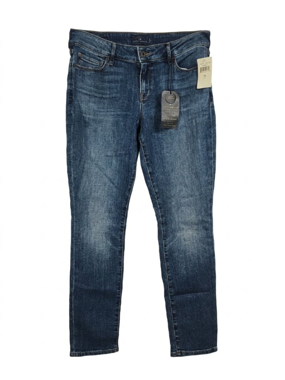 NWT Lucky Brand Lolita Skinny Ankle Jeans Morrison Mid Rise Curvy Blue 8 29
